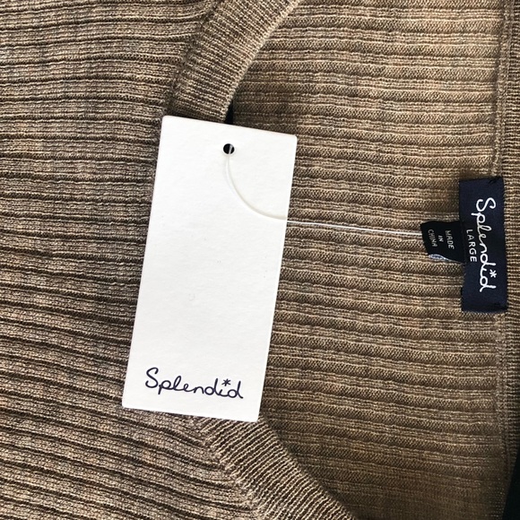 SPLENDID Georgia Ribbed Sweater Ash Large - Picture 6 of 6